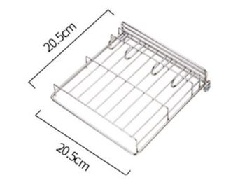 Double Tier Kitchen Dish Drying Shelf With Cutlery Holder And Chopstick Holder